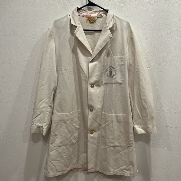 Martin Luther King Jr Hospital Koratron Doctor Jacket Gordon Turner Vintage B8 - Picture 3 of 5
